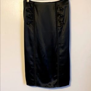 🖤🦇XL Black Satin Pencil Skirt🦇🖤